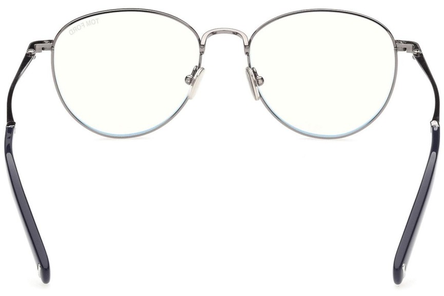 Okuliare Tom Ford FT5749-B 012 Okrúhle Strieborné