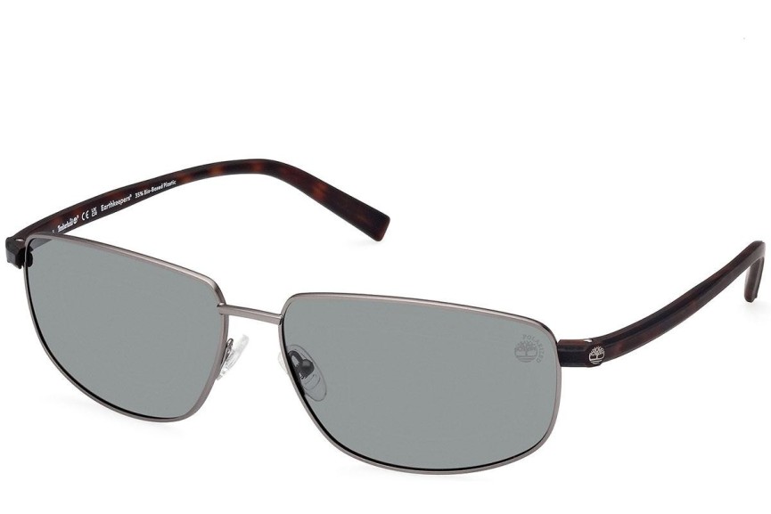 Slnečné okuliare Timberland TB9325 09R Polarized Obdĺžníkové Strieborné