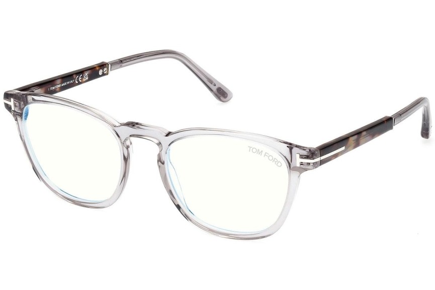 Okuliare Tom Ford FT5890-B 020 Okrúhle Priehľadné