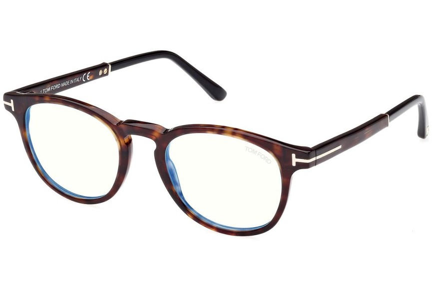 Okuliare Tom Ford FT5891-B 056 Okrúhle Havana