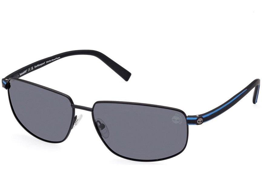 Slnečné okuliare Timberland TB9325 02D Polarized Obdĺžníkové Čierne