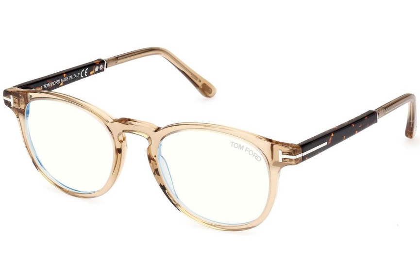 Okuliare Tom Ford FT5891-B 047 Okrúhle Hnedé