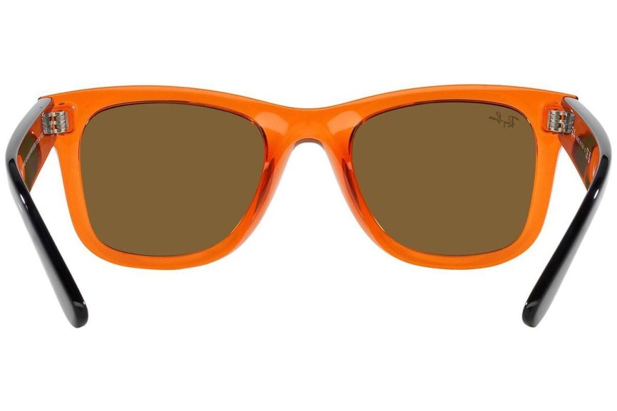 Slnečné okuliare Ray-Ban Wayfarer Reverse RBR0502S 6712GM Squared Oranžové