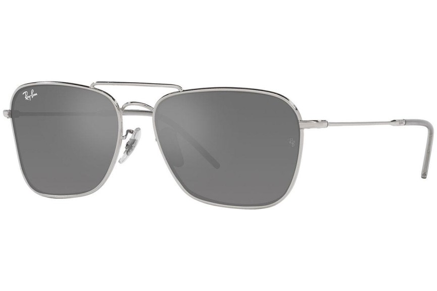 Slnečné okuliare Ray-Ban Caravan Reverse RBR0102S 003/GS Obdĺžníkové Strieborné