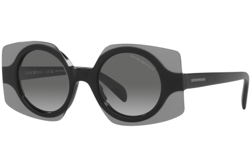 Slnečné okuliare Emporio Armani EA4207 602911 Okrúhle Čierne