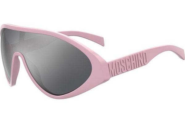 Slnečné okuliare Moschino MOS157/S 35J/T4 Jednoliate | Shield Ružové