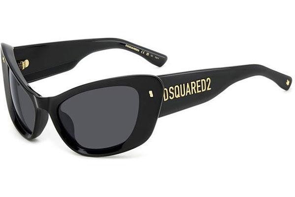 Slnečné okuliare Dsquared2 D20118/S 807/IR Cat Eye Čierne