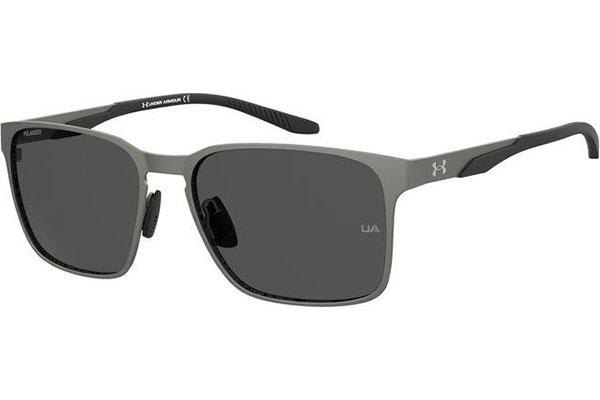 Slnečné okuliare Under Armour UAASSIST MTL/G 5MO/M9 Polarized Squared Sivé