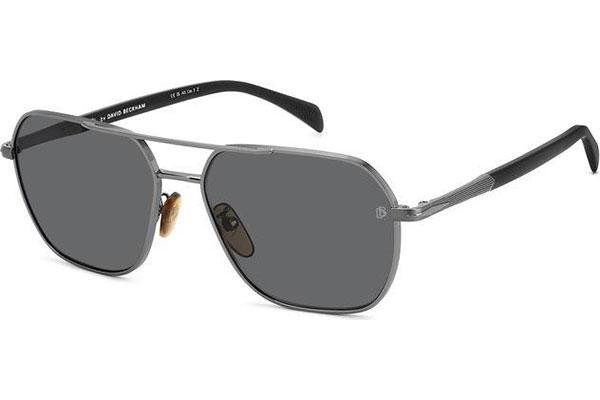 Slnečné okuliare David Beckham DB1128/G/S V81/M9 Polarized Pilot Sivé