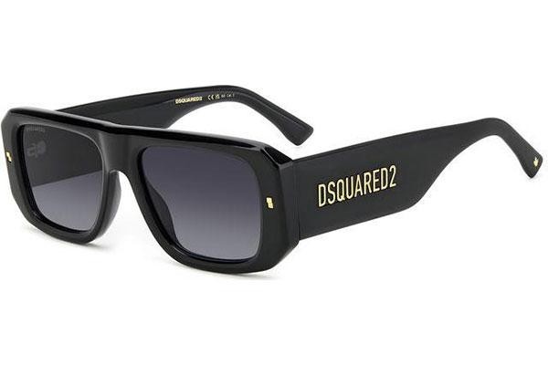 Slnečné okuliare Dsquared2 D20107/S 807/9O Obdĺžníkové Čierne