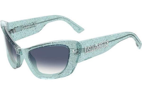 Slnečné okuliare Dsquared2 D20118/S MVU/08 Cat Eye Modré