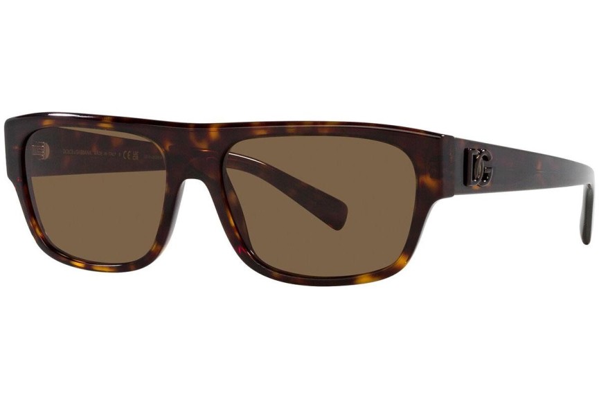 Slnečné okuliare Dolce & Gabbana DG4455 502/73 Obdĺžníkové Havana