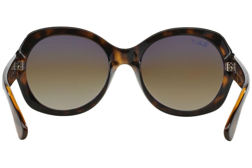 Slnečné okuliare Ray-Ban RB4191 710/T5 Polarized Okrúhle Havana