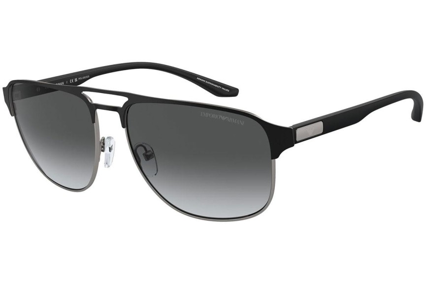 Slnečné okuliare Emporio Armani EA2144 336511 Polarized Pilot Čierne