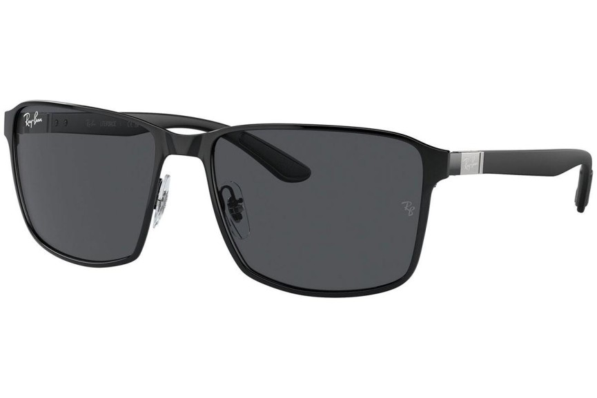 Slnečné okuliare Ray-Ban RB3721 186/87 Squared Čierne