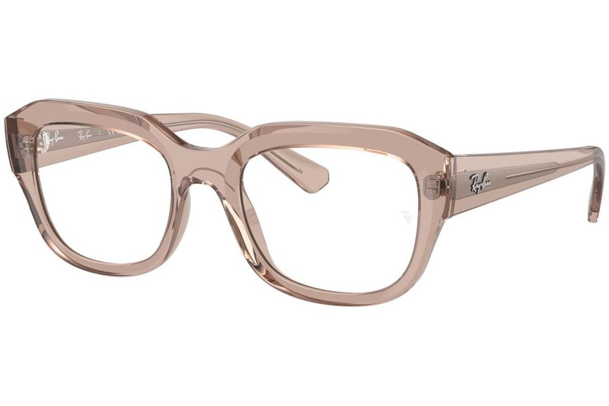 Okuliare Ray-Ban RX7225 8317 Squared Hnedé