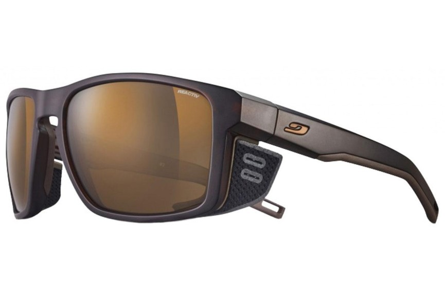 Slnečné okuliare Julbo Shield J506 5051 Polarized Obdĺžníkové Hnedé