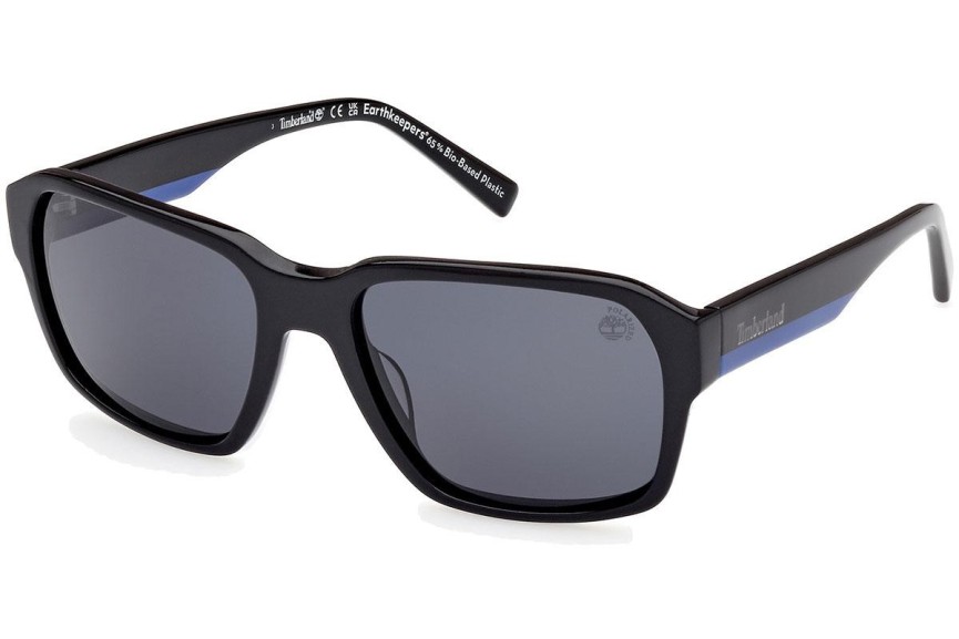 Slnečné okuliare Timberland TB9343 01D Polarized Squared Čierne