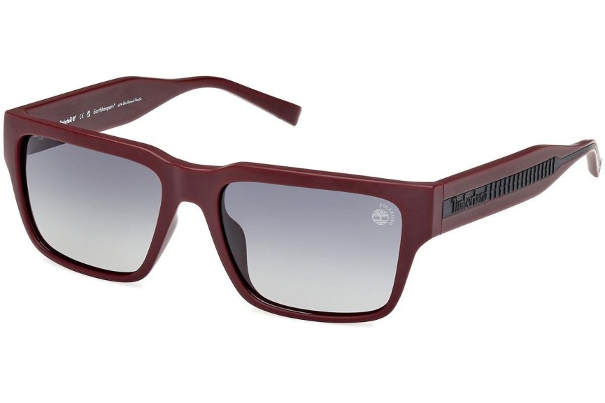 Slnečné okuliare Timberland TB9336-H 67D Polarized Squared Červené