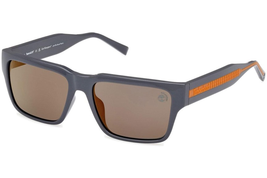 Slnečné okuliare Timberland TB9336-H 20R Polarized Squared Sivé