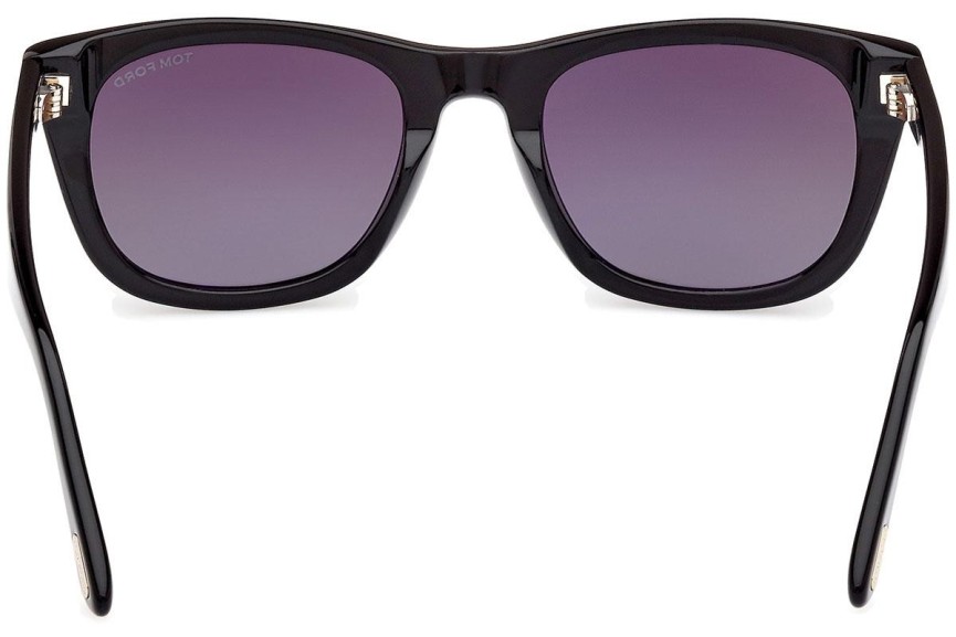 Slnečné okuliare Tom Ford Kendel FT1076 01B Squared Čierne