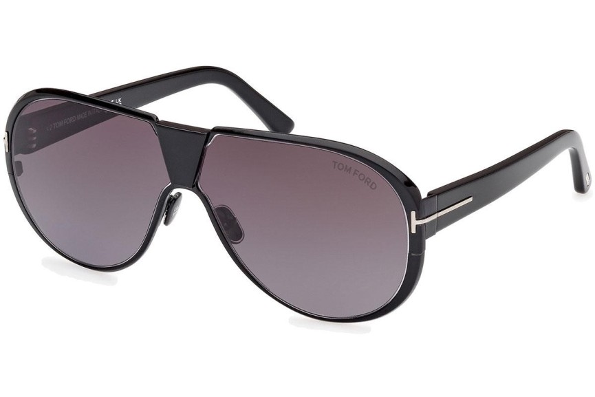 Slnečné okuliare Tom Ford Vincenzo FT1072 01B Pilot Čierne