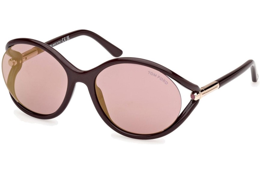 Slnečné okuliare Tom Ford Melody FT1090 48Z Okrúhle Hnedé