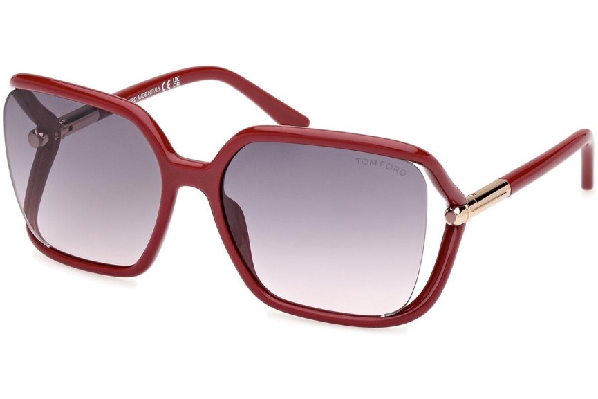 Slnečné okuliare Tom Ford Solange-02 FT1089 75B Squared Červené