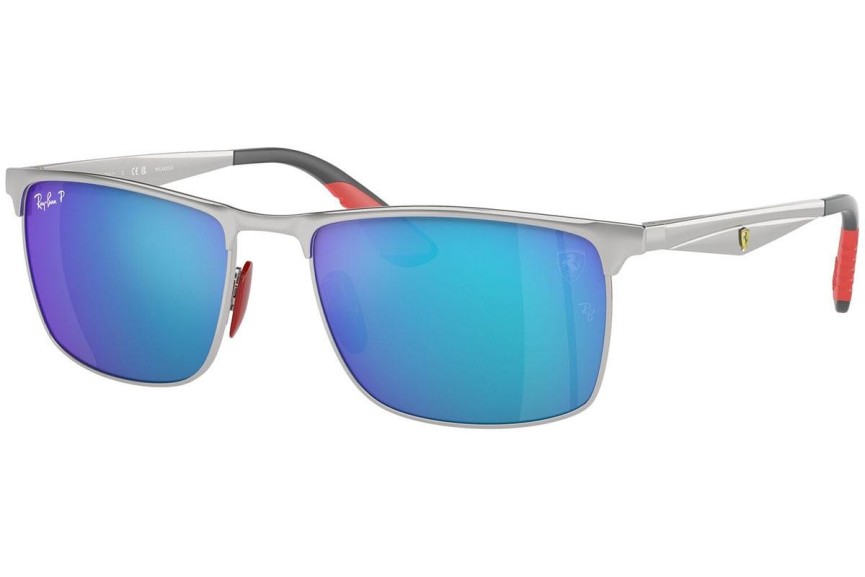 Slnečné okuliare Ray-Ban RB3726M F007A1 Polarized Obdĺžníkové Strieborné