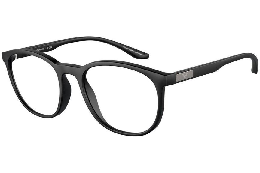 Okuliare Emporio Armani EA3229 5001 Okrúhle Čierne