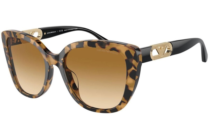 Slnečné okuliare Emporio Armani EA4214U 60593B Cat Eye Havana