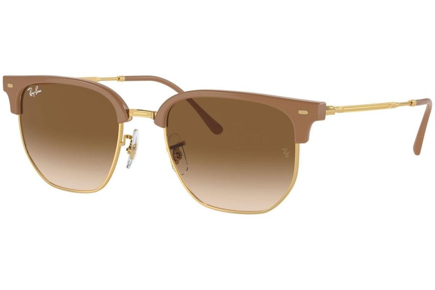 Slnečné okuliare Ray-Ban New Clubmaster RB4416 672151 Browline Béžové