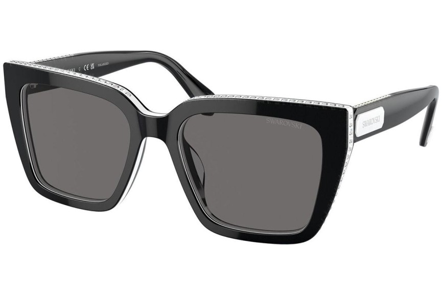 Slnečné okuliare Swarovski SK6013 101581 Polarized Squared Čierne