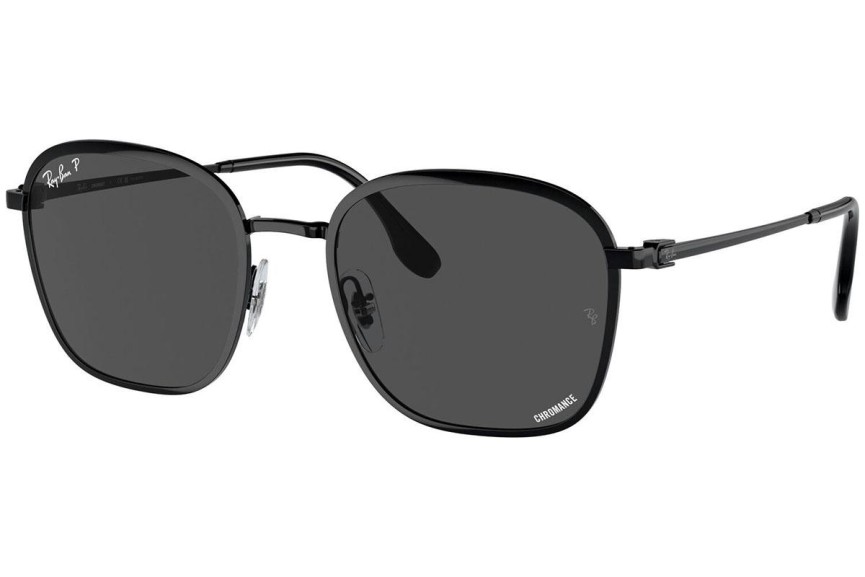 Slnečné okuliare Ray-Ban RB3720 002/K8 Polarized Squared Čierne