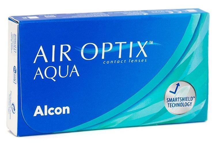 Kontaktné šošovky Mesačné Air Optix Aqua (3 šošovky)