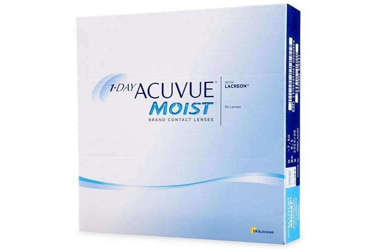 Kontaktné šošovky Denné 1 Day Acuvue Moist (90 šošoviek)