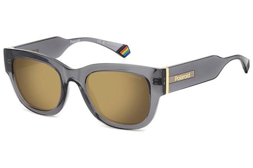 Slnečné okuliare Polaroid PLD6213/S/X RIW/LM Polarized Obdĺžníkové Sivé