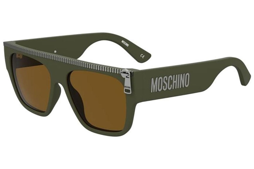 Slnečné okuliare Moschino MOS165/S 1ED/70 Flat Top Zelené