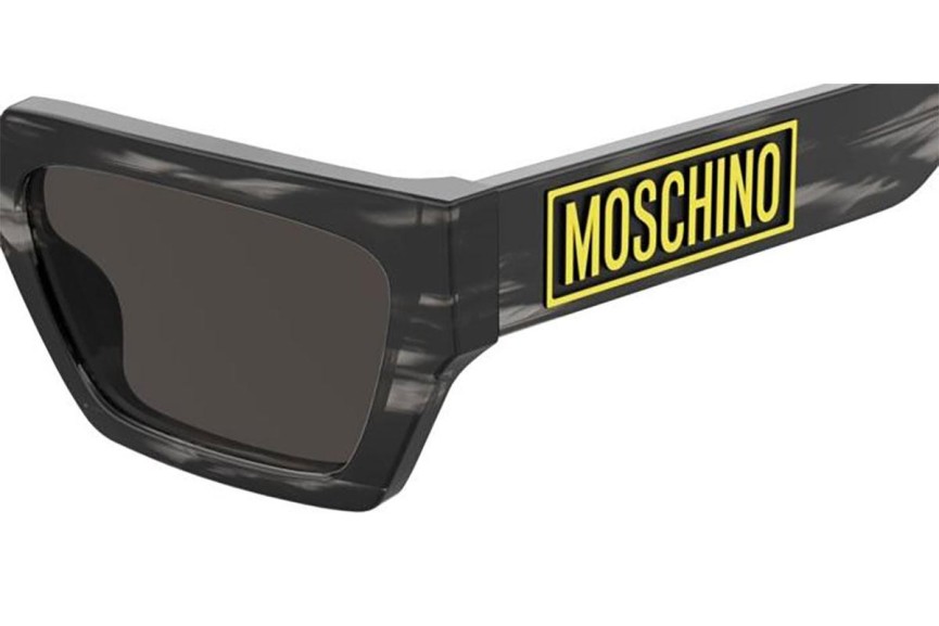 Slnečné okuliare Moschino MOS166/S 2W8/IR Obdĺžníkové Sivé