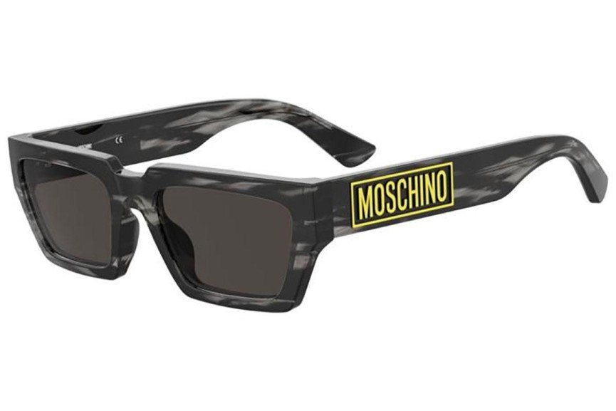 Slnečné okuliare Moschino MOS166/S 2W8/IR Obdĺžníkové Sivé