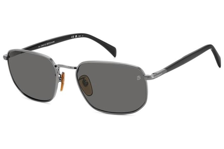 Slnečné okuliare David Beckham DB1143/S KJ1/M9 Polarized Obdĺžníkové Sivé