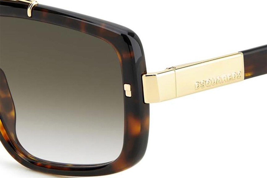 Slnečné okuliare Dsquared2 D20120/S 086/9K Obdĺžníkové Havana