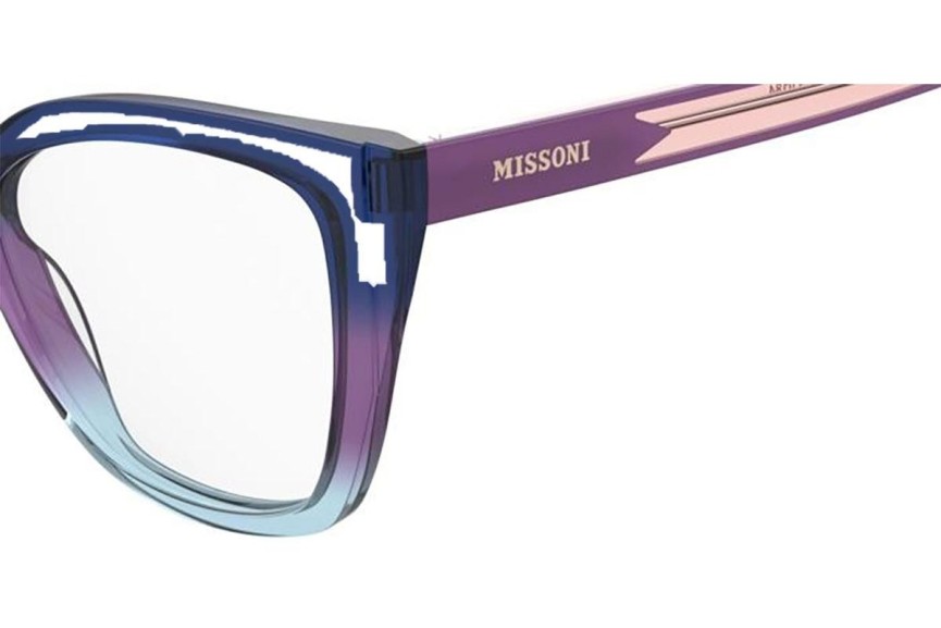 Okuliare Missoni MIS0184 A28 Obdĺžníkové Modré