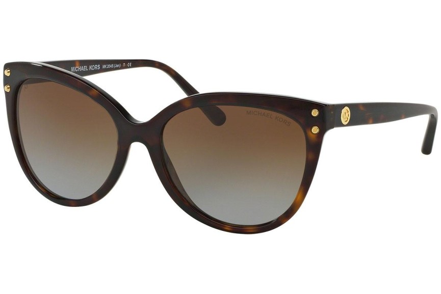 Slnečné okuliare Michael Kors Jan MK2045 3006T5 Polarized Squared Havana