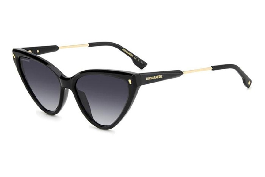 Slnečné okuliare Dsquared2 D20134/S 807/9O Cat Eye Čierne