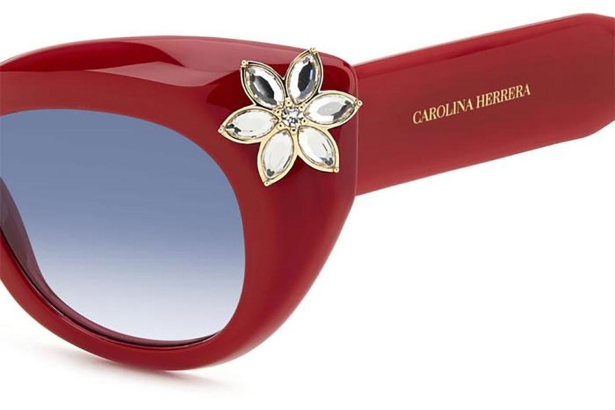 Slnečné okuliare Carolina Herrera HER0215/S C9A/08 Cat Eye Červené