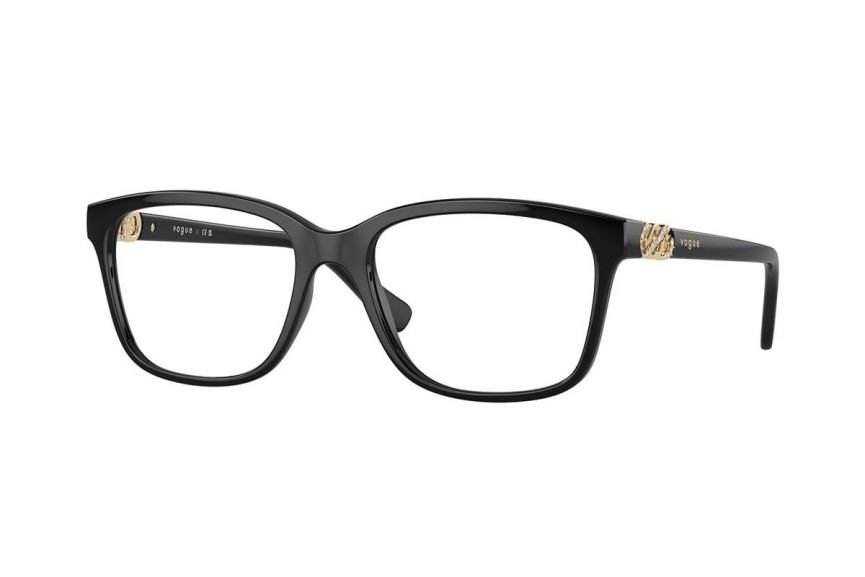 Okuliare Vogue Eyewear VO5574B W44 Obdĺžníkové Čierne