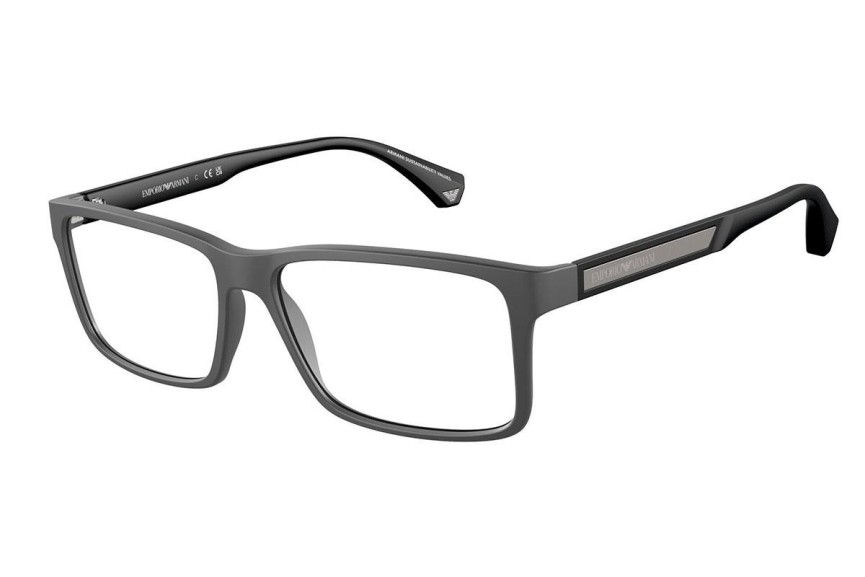 Okuliare Emporio Armani EA3038 5126 Squared Sivé