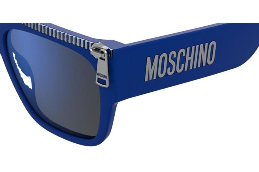 Slnečné okuliare Moschino MOS165/S PJP/XT Flat Top Modré