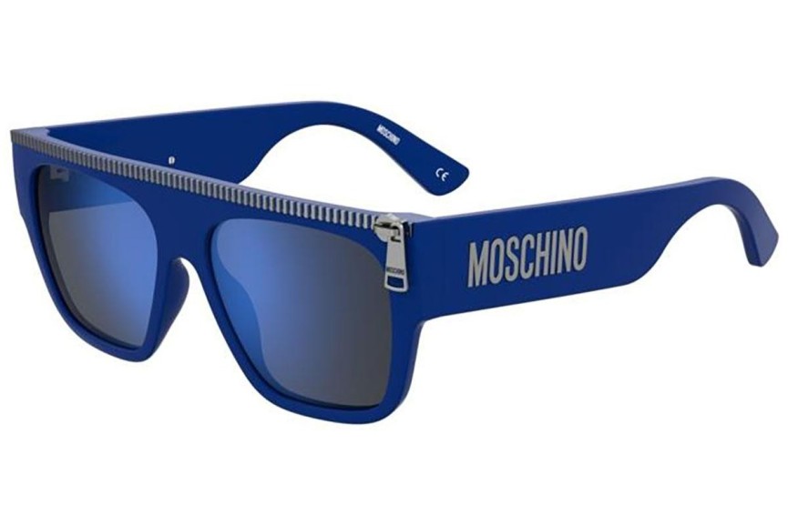 Slnečné okuliare Moschino MOS165/S PJP/XT Flat Top Modré